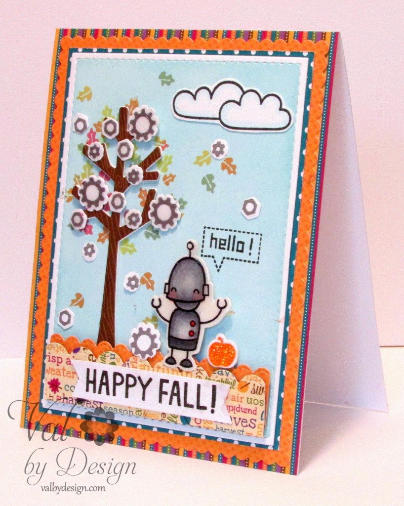 A Card for Fall with Lawn Fawn, Doodlebug, & Mama Elephant