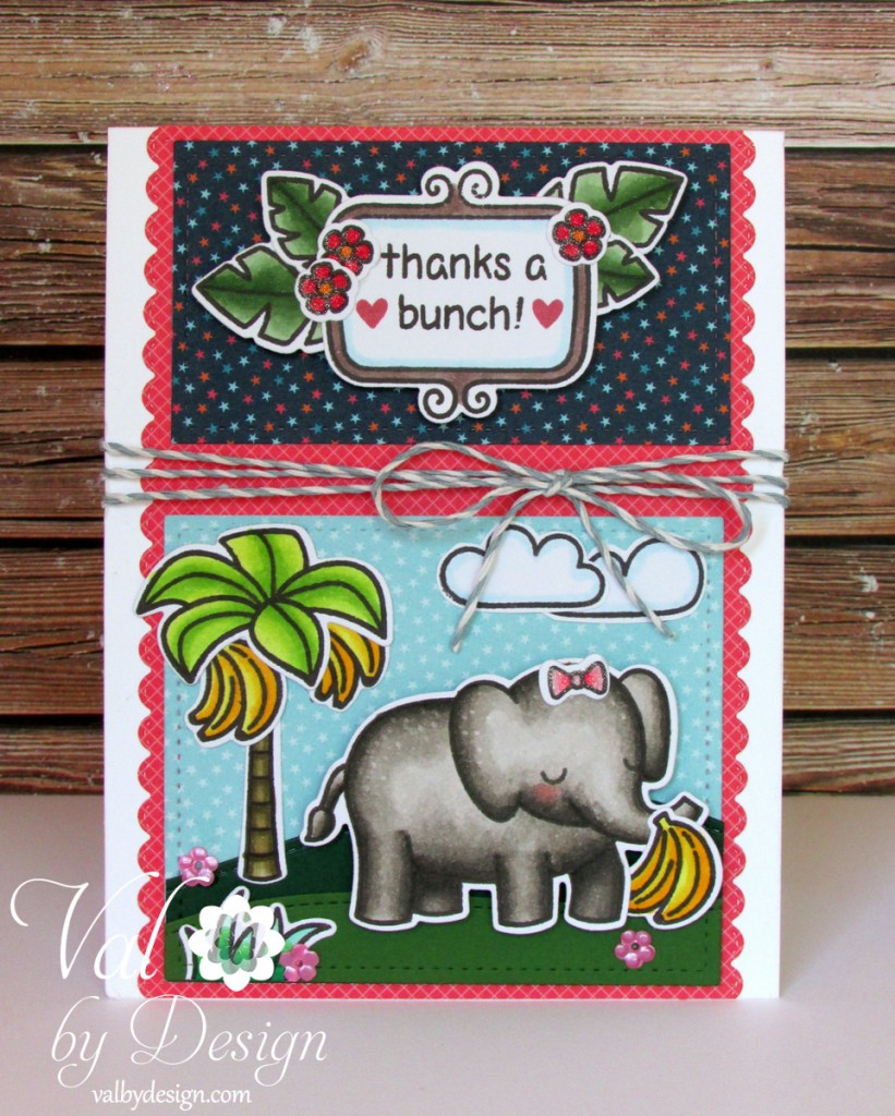 Lawn Fawn stamps & dies & ink & twine, Pretty Pink Posh sequins, Copic markers {ValByDesign, 2015}