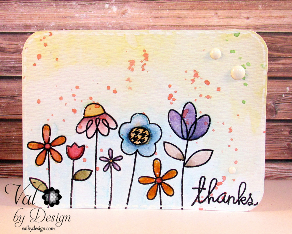 Paper Smooches stamps, Distress Ink {ValByDesign, 2015}