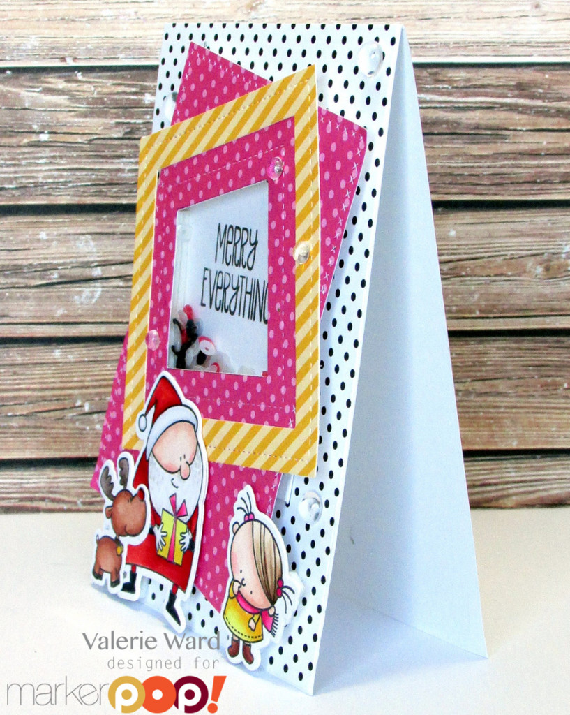 My Favorite Things stamps & dies & papers, Pretty Pink Posh sequins, Copics {ValByDesign, 2015}